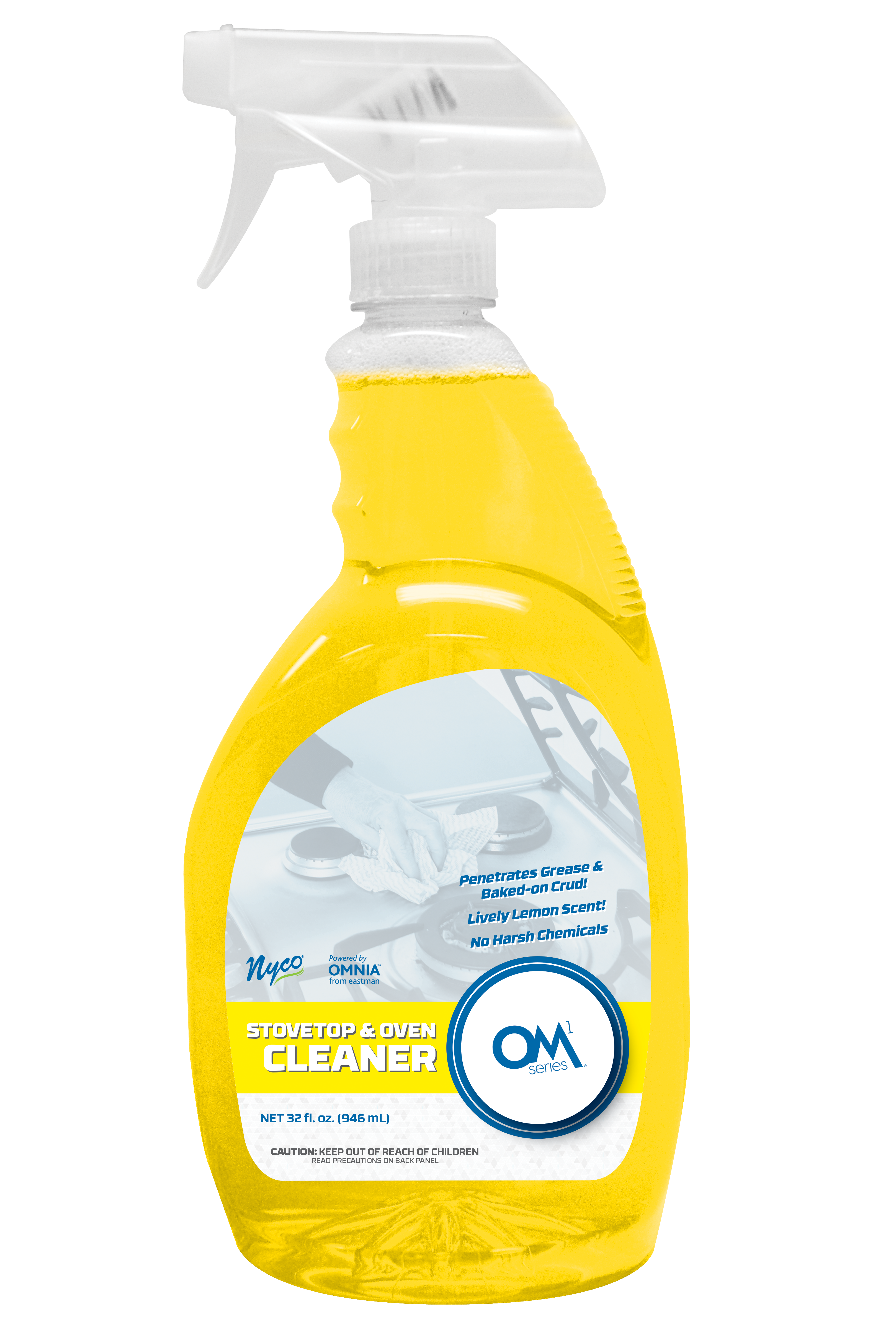 pH Neutral OM1 Series® Stovetop & Oven Cleaner Spray OM102 Nyco