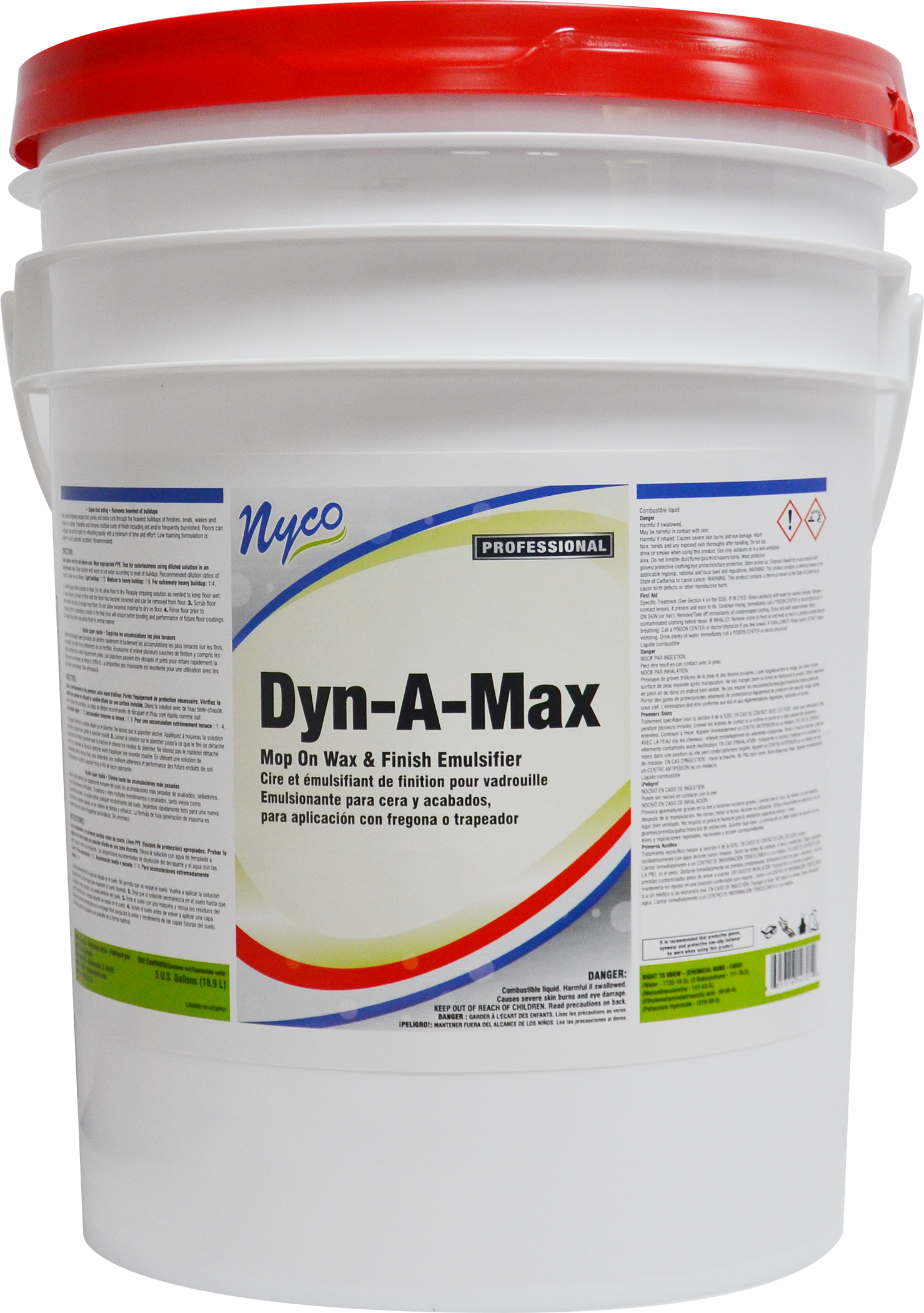 Dyn-A-Max Floor Finish Stripper and Wax Remover | NL147 | Nyco