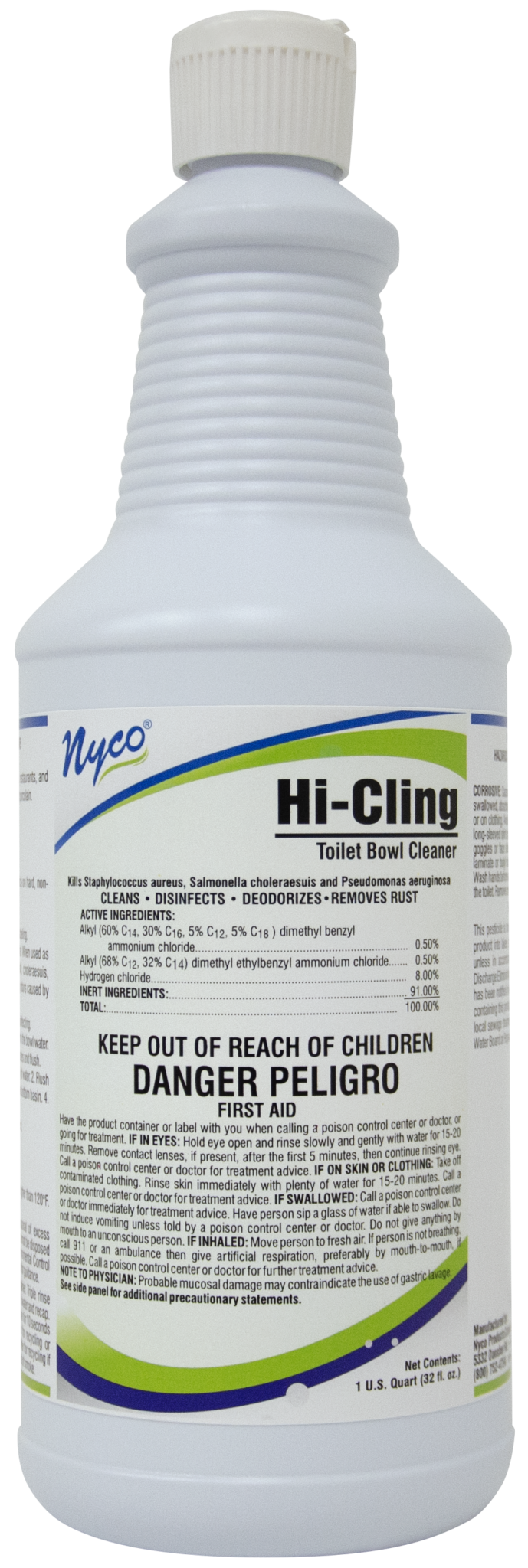 Cling Clean Hi-Cling Clinging Toilet Bowl Cleaner Disinfectant | NL262 | Nyco