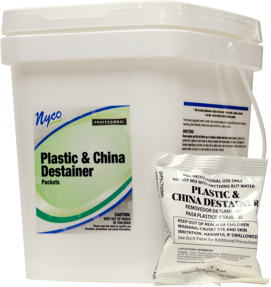 Plastic & China Destainer - Portion Control Packets | NL368-435 | Nyco