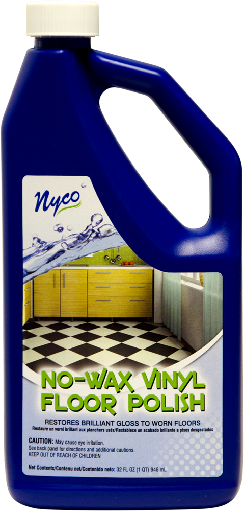 No Wax Vinyl Floor Polish Clear Gloss Formula Nl90411 Nyco