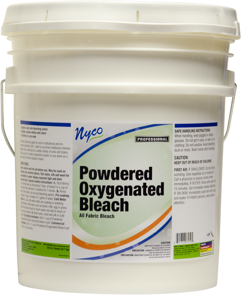 Powdered Oxygenated Bleach All Fabric Bleach NL939 P50 Nyco