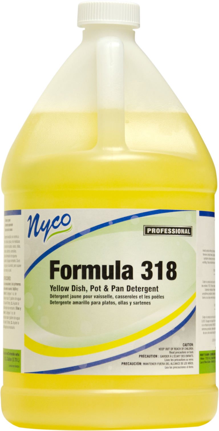 Commercial Dish Detergent Formula 318 Yellow Pot & Pan NL318 Nyco