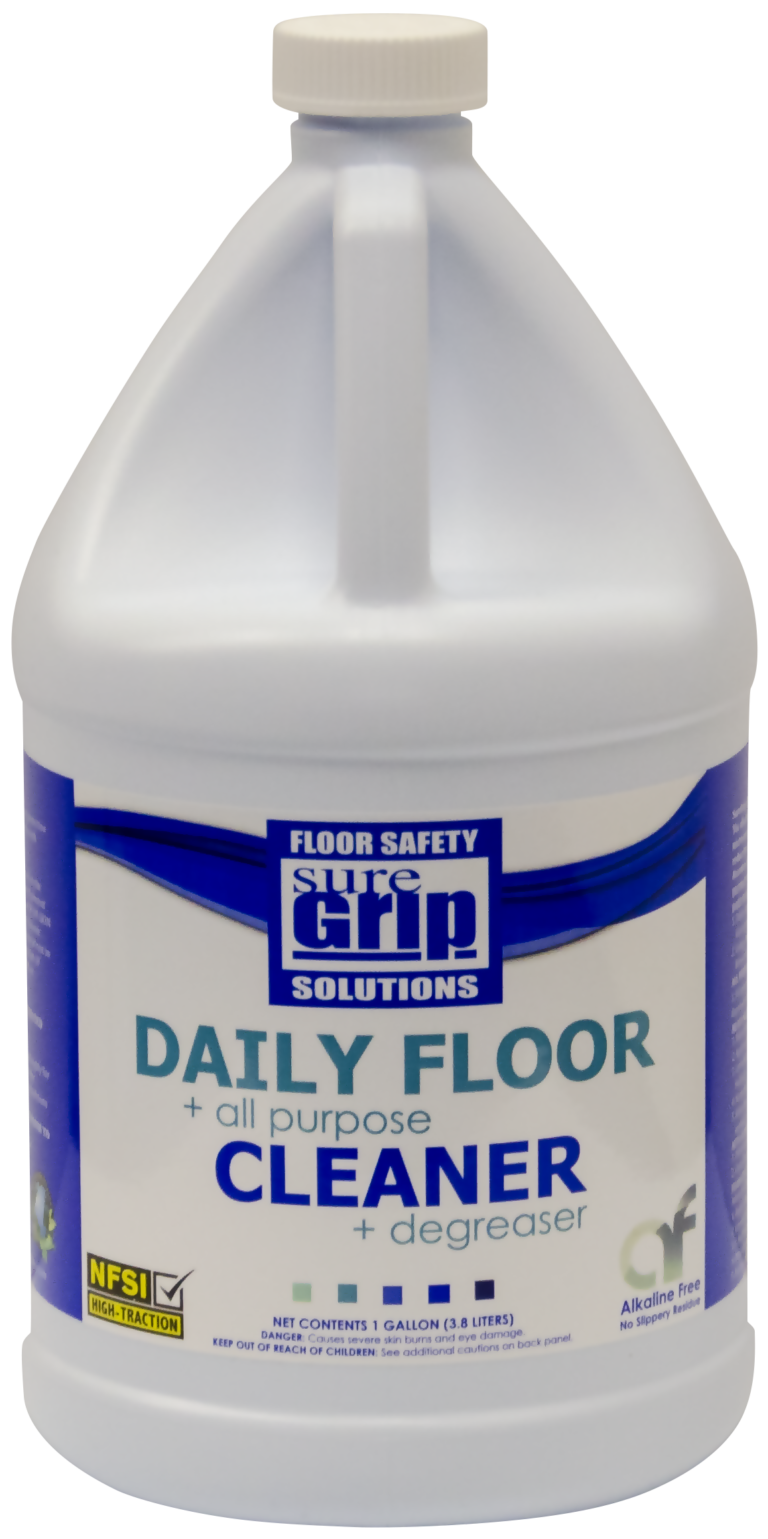 Floor Cleaner Degreaser SureGrip Improves Traction on Greasy Floors