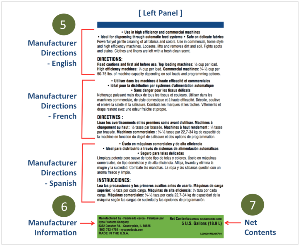 How to Read a Chemical Label | Label-Diagram-Left-Panel