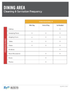 Dining Area Cleaning & Sanitation Chart-Thumbnail