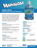 Marvalosa Tropical Breeze Cleaner Tech Sheet -Thumbnail
