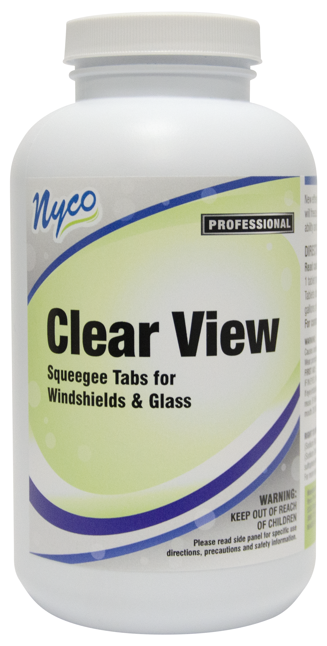 Clear View Squeegee Tablets for Windshield & Glass Cleaning